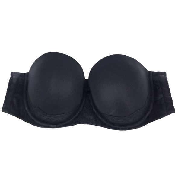 Torrid Black Bombshell Everyday Underwire Strapless Push-Up Bra Size 42DD - Picture 2 of 6